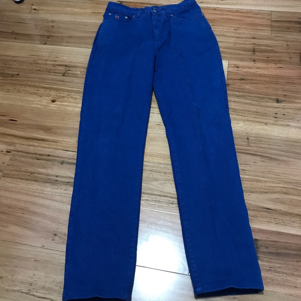 🦋VINTAGE ROMAN’S BLUE INDIE STRAIGHT LEG JEANS - Picture 3 of 4
